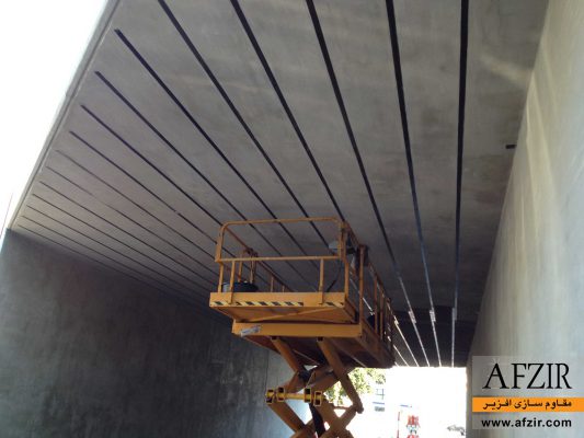 تدعيم سقف الخرساني للجسر مع FRP