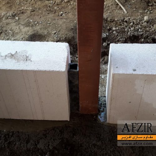 اجرای وال پست با مقطع باکس فولادی - مقاوم سازی افزیر