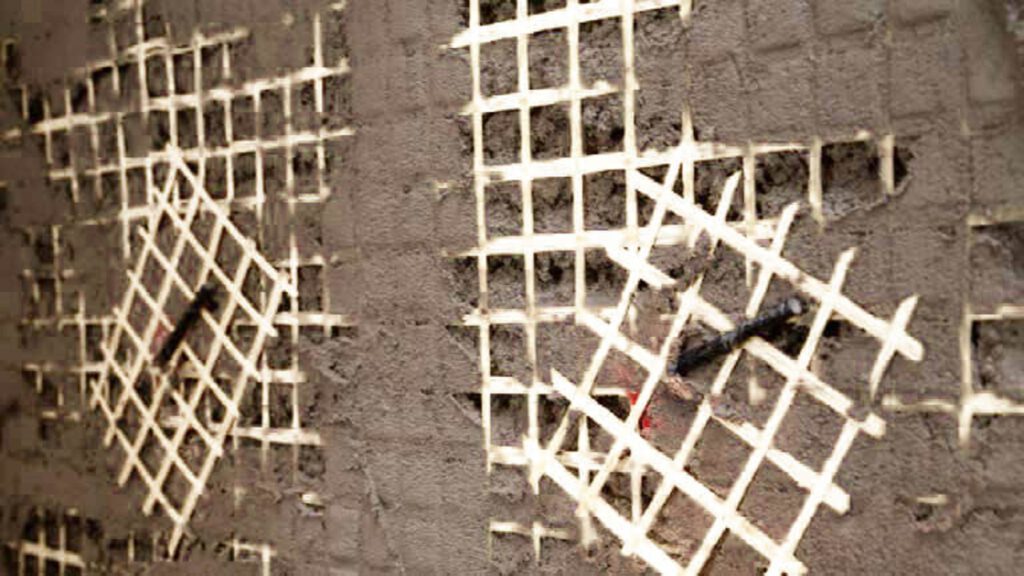 مش وال پست دیوار-مقاوم سازی افزیر