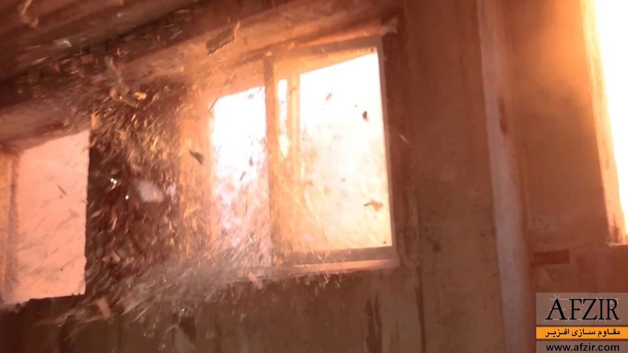 تاثیرات انفجار روی درب و پنجره و افراد حاضر در سازه ها با کلاس حفاظتی متفاوت