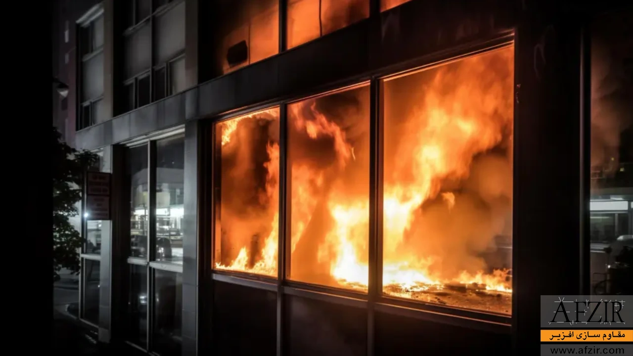 تاثیرات انفجار روی درب و پنجره و افراد حاضر در سازه ها با کلاس حفاظتی متفاوت