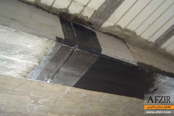 تقویت خمشی و برشی تیر بتنی با FRP-مقاوم سازی ساختمان