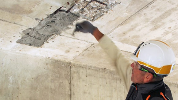 تعمیر میلگرد نمایان با استفاده از سیستم FIXCRETE