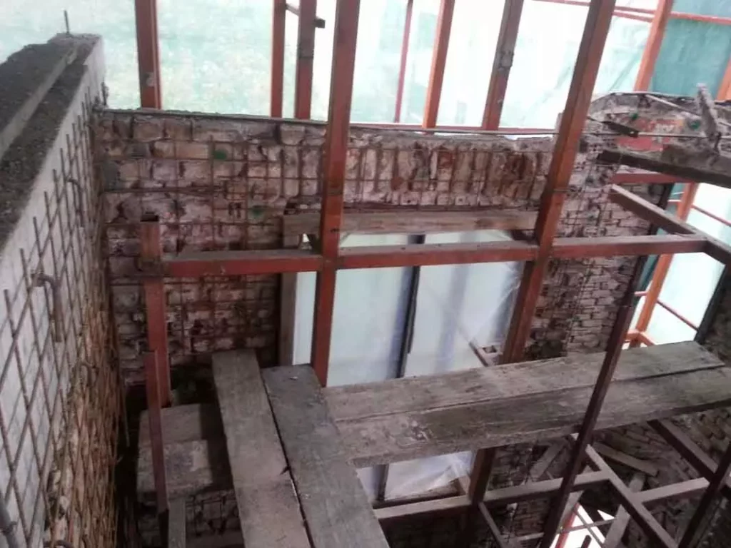 strenghtening-commercial-building-wall-using-shotcrete-AFZIR-CO2