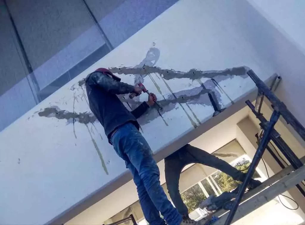 concrete-beam-repair-using-injection-AFZIR-CO4