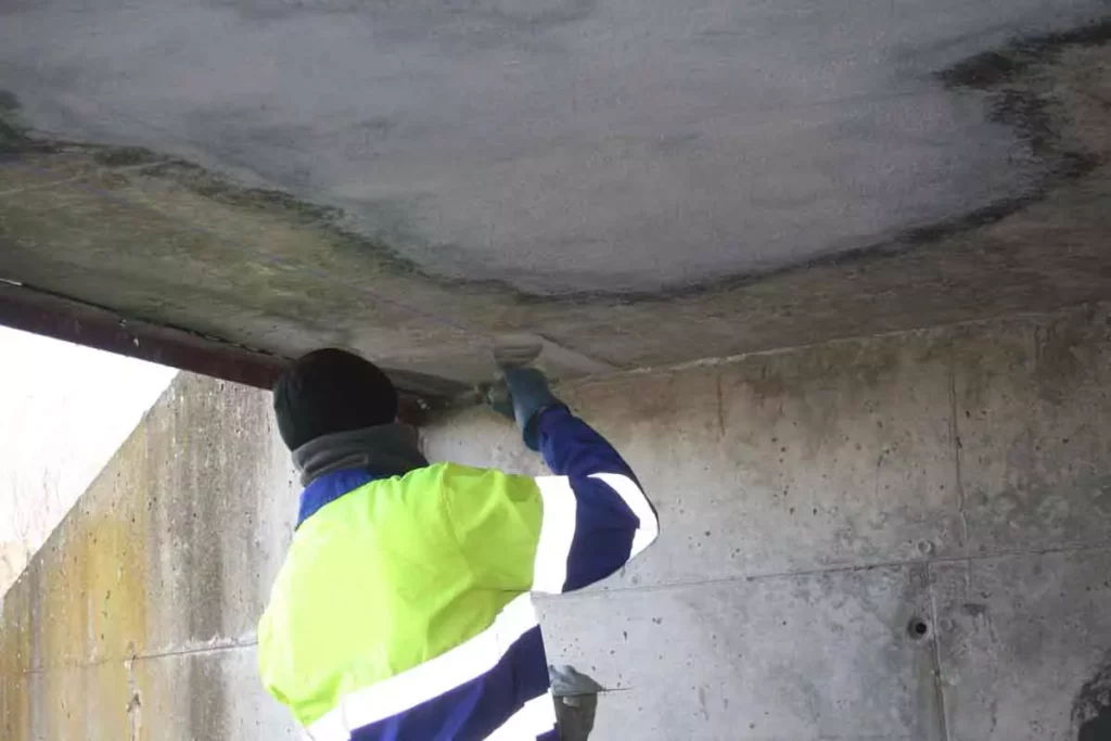 ترمیم پل بتنی با تزریق و ملات ترمیمی