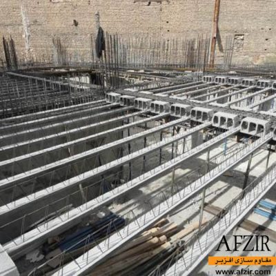 مقاوم سازی سقف تیرچه بتنی با مقاومت مشخصه پایین