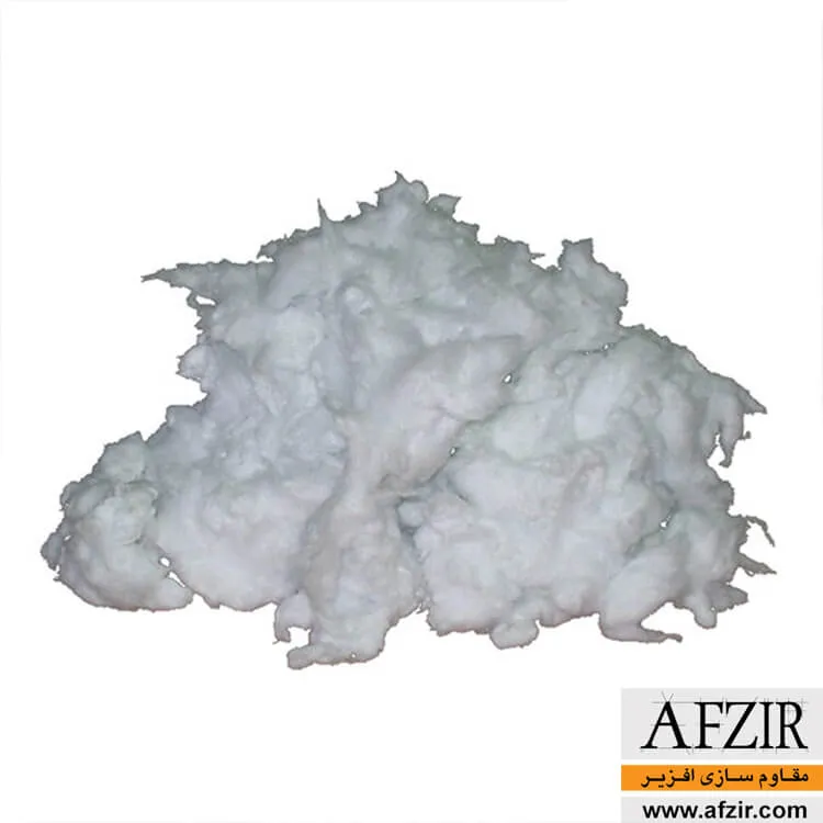 پشم شیشه سفید بدون رزین فله