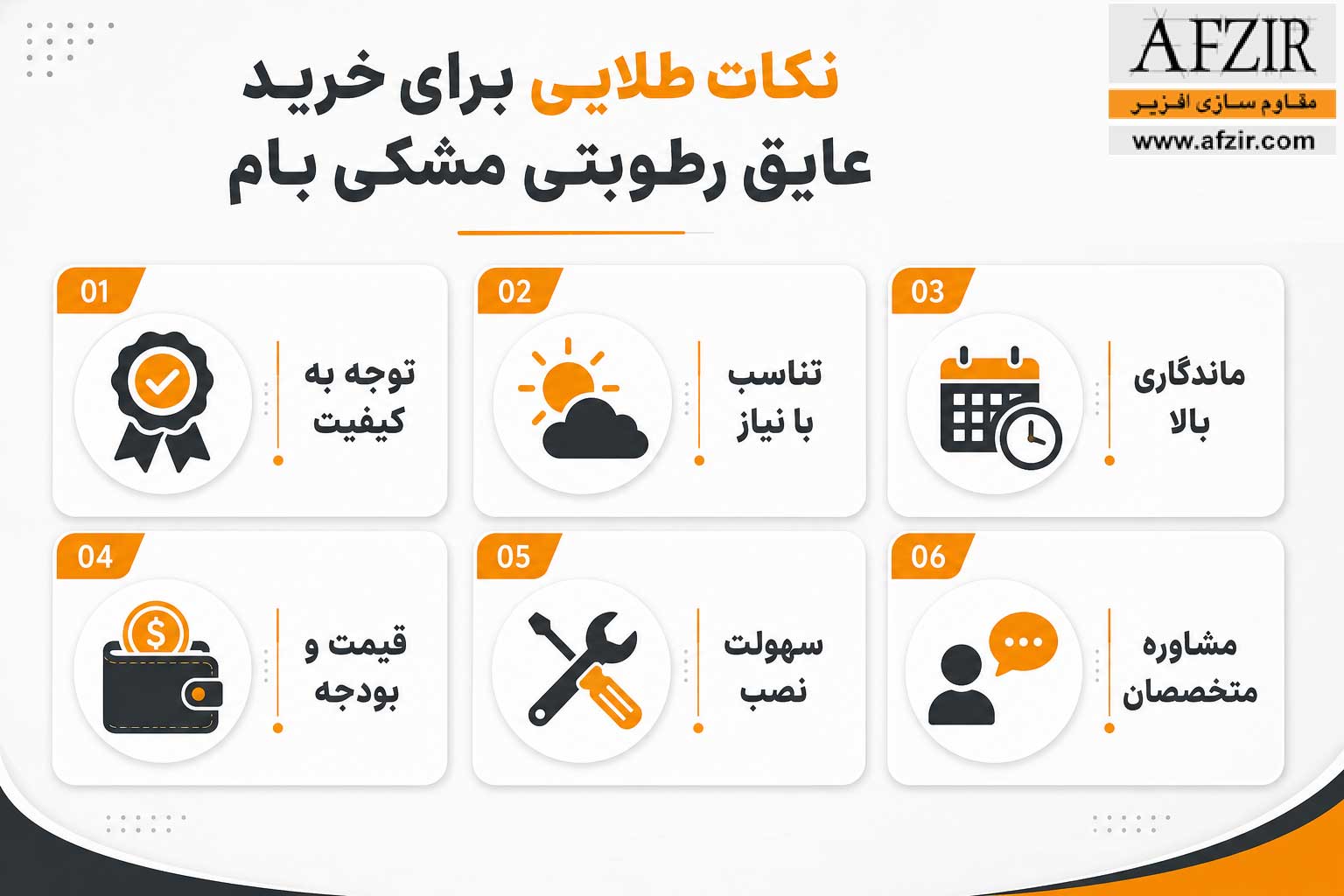 نکات طلایی جهت خرید عایق رطوبتی مشکی بام