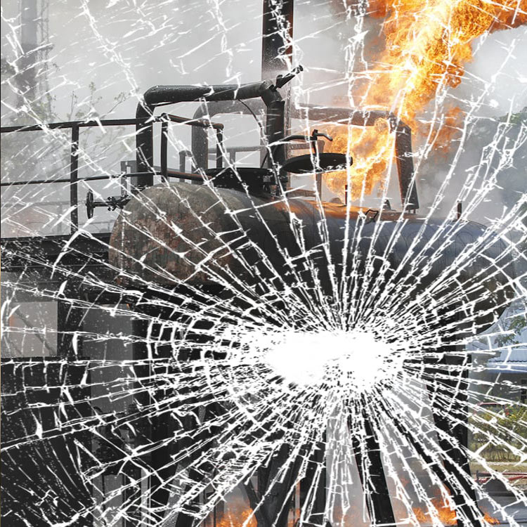 برچسب امنیتی شیشه ضد انفجار